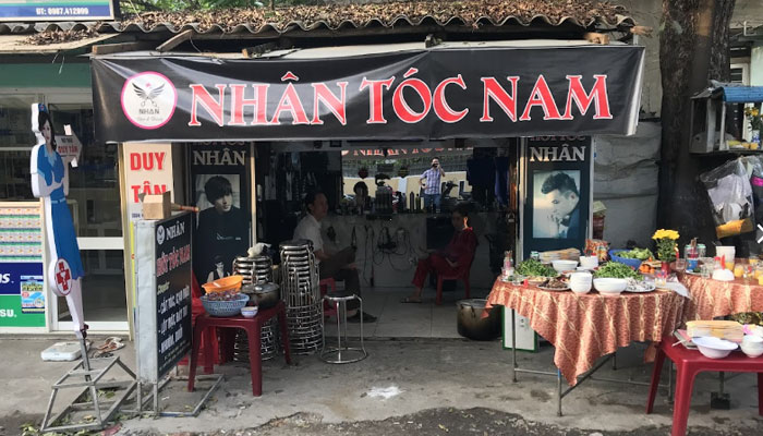 Nhân Tóc Nam là tiệm cắt tóc đẹp ở Huế