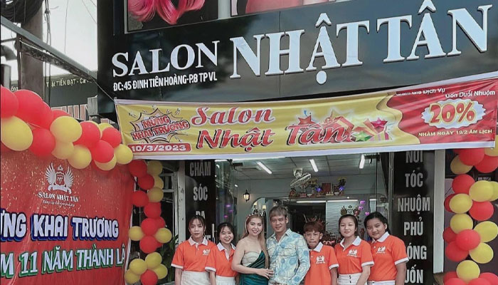 Salon Nhật Tân là tiệm tóc Vĩnh Long