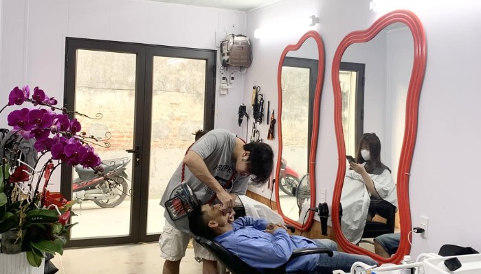 Tiệm cắt tóc đẹp Hải Phòng