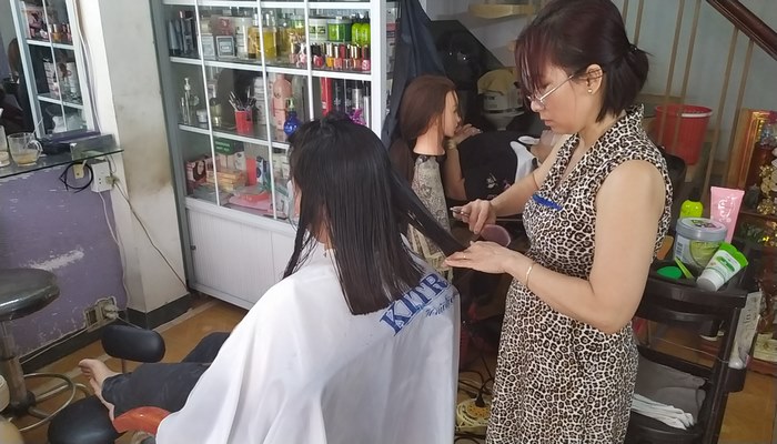 Tiệm tóc ở Điện Biên nhiều người ưa chuộng 